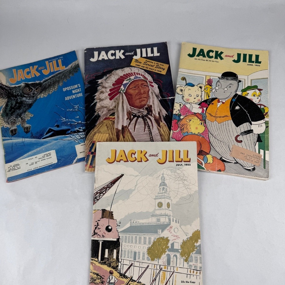 Jack & Jill Magaine Lot of 4 Vintage 1950s 1980s